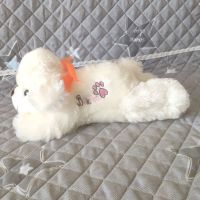汽车装饰用品摆件公仔毛绒玩具狗玩偶布娃娃可爱趴趴狗抱枕女生 米白色趴趴狗一个价格 30cm左右