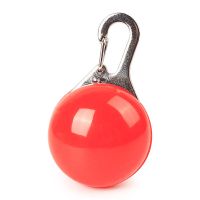 狗牌铃铛狗狗发光吊坠宠物夜间遛狗神器夜光灯泰迪身份牌猫咪挂坠 红色