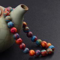 DuoVei 黑骑士原创手链ins小众设计 复古个性手链潮男学生手串珠 孔雀石-红蓝条纹