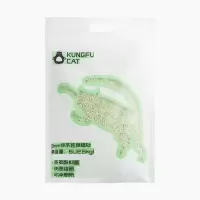 KUNGFUCAT猫砂原味绿茶功夫猫结团除臭特价N1同厂同配方爱宠爱猫 功夫猫绿茶 1包