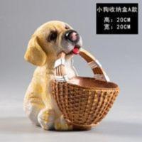 摆件创意家居客厅餐桌玄关电视柜装饰品萌宠狗狗收纳盒摆设 摆件创意家居客厅餐桌玄关电视柜装饰品萌宠狗狗收纳盒摆设