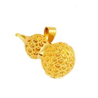 越南沙金项链久不掉色吊坠首饰沙金 葫芦镀金挂坠女款项链钥匙扣 金葫芦吊坠