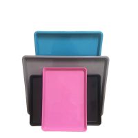 狗笼托盘狗尿盘宠物大号接粪盘狗厕所加厚兔子猫笼宠物托盘狗托盘 34*26*2.7cm 黑色