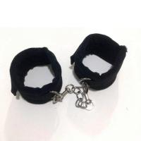 毛绒手铐情趣手铐脚铐sm项圈情趣另类性玩具男女奴束缚 毛绒手铐[黑色]
