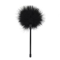 情趣调情羽毛棒拍子绒毛前戏爱抚痒挑逗棒爱抚sm调教玩具夫妻鞭子 黑色