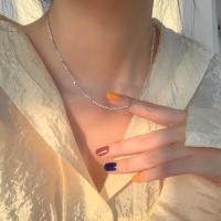 贝壳月亮项链女ins仙气轻奢小众气质锁骨链精致法式学生闺蜜颈链 满天星项链 简约包装