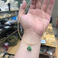 真金保色蛇骨链手链项链毛衣链锁骨链小吊坠粽子沙金diy老金链条 项链一条