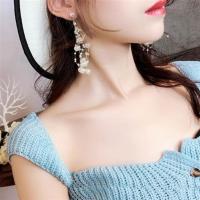 名媛气质仿珍珠色多层锁骨链女日韩简约项圈脖子饰品短款项链女 多层珍珠耳环