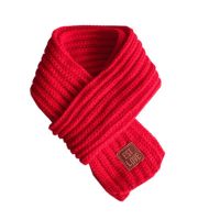 宠物围巾巴哥法斗围巾宠物饰品贵宾泰迪围脖秋冬保暖猫咪狗狗围巾 大红 大小狗狗猫咪通用