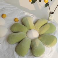 北欧风小雏菊抱枕ins花朵床头上靠枕沙发靠垫飘窗民宿太阳花坐垫 绿色 38厘米(特小)