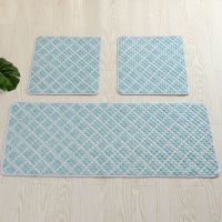 2019春夏车座垫汽车座垫汽车坐垫布艺四季垫通用田园四季三件套 麦穗绿 50*50cm