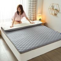 磨毛加厚床垫床褥子1.51.8宿舍单人榻榻米床垫席梦思护垫家用护垫 磨毛抗菌-四季款-绅士灰 60*120cm(宝宝床)