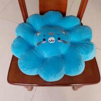 办公室座椅垫学生板凳垫屁股垫卧室地垫客厅沙发座垫抱枕卡通靠垫 浅蓝 45cmx45cmx5cm