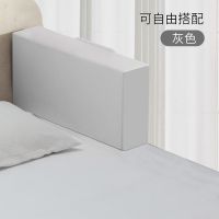 婴儿床围栏婴儿睡觉防掉床防摔护栏小孩床边档板大小通用床围栏 四方形灰色28公分高 0.5米(50公分宽)