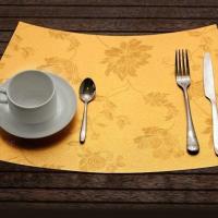 餐垫扇形方形桌垫子防水隔热可水洗圆桌方桌PVC桌垫中式西餐垫 扇形1