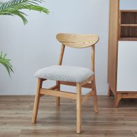 加大椅子套椅子套罩坐垫套餐椅套凳子套家用连体椅子套餐椅垫套装 银灰色 大号(46-53)