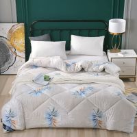 被子四季通用空调被芯单人双人学生宿舍春秋被夏凉被加厚保暖冬被 叶落知秋 01 1.0X1.5米儿童午休被