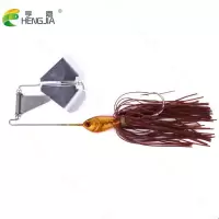 亨嘉拖拉机胡须佬水面打水花噪音复合亮片路亚饵淡水海钓假饵 SB014咖啡色16克