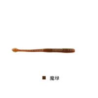 鱼猎人路亚软虫圣骑蚯蚓仿生假饵软饵面条虫鱼饵拟饵带诱鱼剂鲈鱼 魔绿 2.9g 10cm 12条/包
