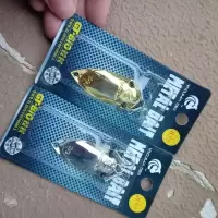 [8个装]巨帝亚酷马全息蝉10克亮片路亚饵远投金属鱼饵翘嘴鲈鱼 全息蝉10克银色1个