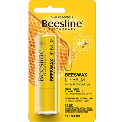 Beesline蜂蜡滋润唇膏防干裂皮保湿补水女男孕妇儿童淡化唇纹 4g 任何人群均可(包含孕妇婴儿)