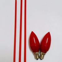 LED电子香无烟香长明香礼佛香电香炉佛香 香3支+LED灯泡1对