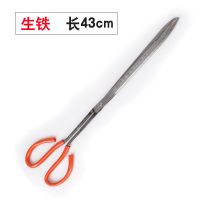不锈钢黄鳝夹子鳝鱼夹泥鳅螃蟹钳子防滑防脱抓捉专用工具赶海神器 生铁款(43厘米直头夹子)
