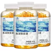安普生邦利600粒鱼油软胶囊辅助降血脂成人中老年深海鱼肝油补脑 600粒装