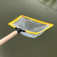 木柄垃圾泡沫捞网 虾捞 鱼虫捞 特密网眼渔捞虾网 网兜渔具批发 木把40-注塑-120目1把