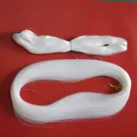 白色透明撒网线胶丝线鱼网线缝纫线工业线补网线编制线鱼线织网线 白丝直径0.15毫米一捆(8两)