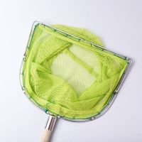 木把密眼双框方形圆形抄网养殖市场超市专用网兜尼龙捞鱼捞虾抄网 木柄30 方形网圈29