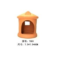 观赏鱼虾躲避屋繁殖窝孔雀鱼神仙慈鲷陶罐洞穴鱼缸水族造景装饰物 陶罐T001 拍2个发3个