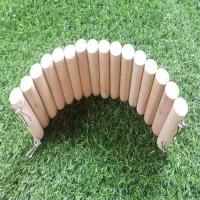 仓鼠躲藏屋玩具用品金丝熊磨牙爬梯围栏拱桥秋千木质造景宠物用品 木头长8cm拉伸长20cm