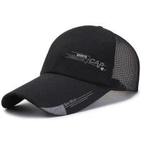 夏季鸭舌帽网眼帽男士字母户外休闲帽钓鱼帽棒球帽防嗮透气网帽 CAP网眼帽子:黑色 超低价发一个