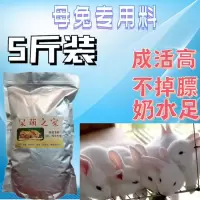 怀孕母兔饲料兔粮宠物兔粮家兔饲料种兔粮幼兔料小兔饲料垂耳兔料 文景商贸 高档母兔料1斤试用装