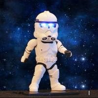 Star Wars星球大战8黑武士白兵风暴兵公仔手办模型玩具Q汽车摆件 1A