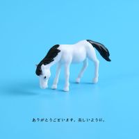 仿真动物小玩具微缩迷你小马沙盘模型微景观场景小白马静态小摆件 白色马