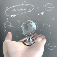 迷你地球仪ins水晶球生日礼物男女生闺蜜创意可爱桌面摆件装饰品 迷你地球仪