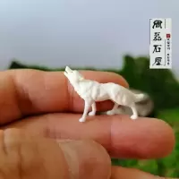树脂仿真动物摆件—狼 长3cm 高2cm