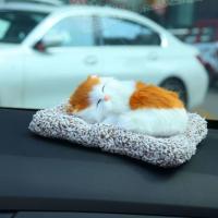 汽车活性炭仿真狗创意装饰品车载内饰竹炭包新车摆件除甲醛除味 小号猫咪[活性炭包]