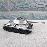 坦克模型t34坦克模型合金坦克模型摆件 银色