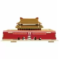 3D立体木制拼图中国名建筑模型拼装益智玩具学生手工木质积木玩具 天安门激光版