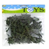 军事玩具怀旧小人模型二战士兵塑料小兵人场景飞机军车打仗套装 绿兵100只(无)