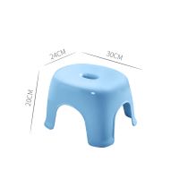 塑料凳子家用加厚儿童小凳子防滑踩脚凳吃饭矮凳茶几凳成人换鞋凳 蓝色小号