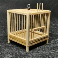 单双格蝈蝈笼子竹制 经典款蚂蚱笼蝈蝈活鸣虫笼蝈蝈笼子竹制 单格蝈蝈笼7*7*8厘米
