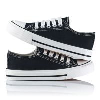 2021新款儿童小白鞋女童鞋子秋款夜光板鞋低帮透气帆布鞋男童布鞋 低黑无图 30