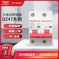 德力西断路器dz47-125大电流100a大功率家用电闸开关80A空气开关