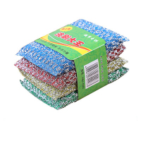 欣贵坊秀世界四片装刷洗块锅刷彩提花清洁刷XGF-6239