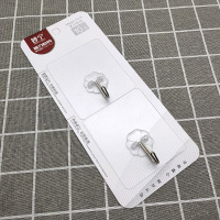 欣贵坊妙宁强力称重魔力纳米粘胶门后粘钩吸卡包装无痕强力亚克力胶透明挂钩两个吸卡装0.98