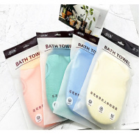 欣贵坊巾洁源澡巾搓泥加厚擦灰洗澡布搓背手套家用搓背沐浴手套漏指澡巾